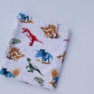 Extra Large Snuggle Flannel Dinosaurs Print 43x54
